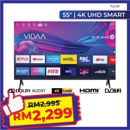 [PROMO] SINGER 55” 4K UHD VIDAA SMART TV TLE55V