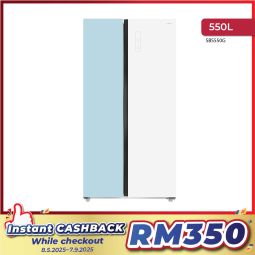 550L INVERTER SIDE BY SIDE GLASS DOOR REFRIGERATOR (SBS550G)