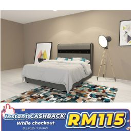 Divan Queen Size Bed with Mattress (QBD602M)