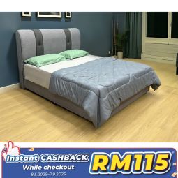 Queen Size Bed with Mattress (QBN71)