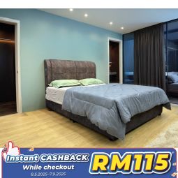 Queen Size Bed with Mattress (QBN73)