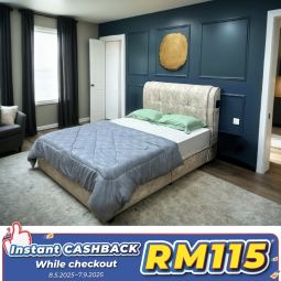 Queen Size Bed with Mattress (QBN74)