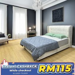Queen Size Bed with Mattress (QBN75)