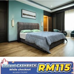 Queen Size Bed with Mattress (QBN76)