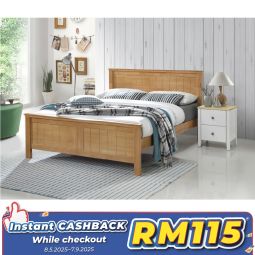 Queen Size Bed with Mattress (QBW822M)