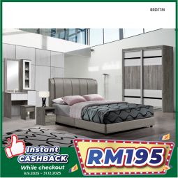 Bedroom Set + 8&quot; Spring Mattress (BRDF7M)