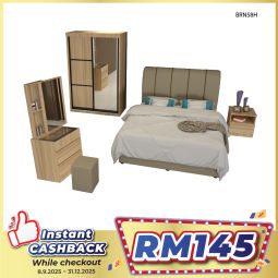 Bedroom Set with Mattress (BRN58H)