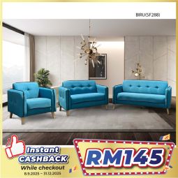 FULL FABRIC SOFA - BIRU (SF288)