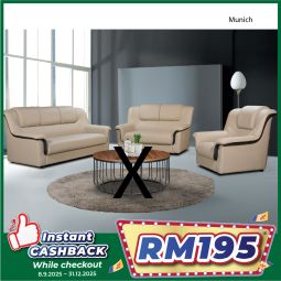Casa Leather Sofa Set - MUNICH