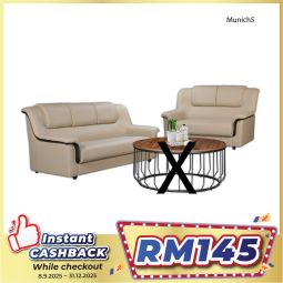 Casa Leather Sofa Set - MUNICH5