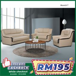 Casa Leather Sofa Set - MUNICHT