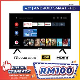 TCL 43&quot; ANDROID SMART FULL HD TV (43S5800)