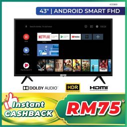 TCL 43" ANDROID SMART FULL HD TV (43S5800)