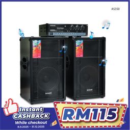 SINGER AMPLIFIER SPEAKER (AS350) comes with 2 units of Speaker 
