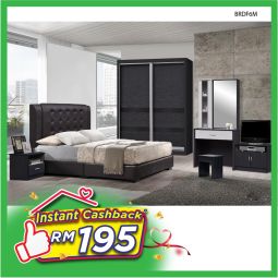 King Size Bedroom Set + Mattress (BRDF6M)