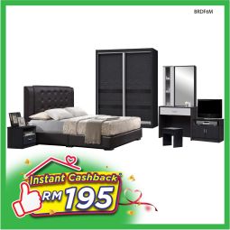 King Size Bedroom Set + Mattress (BRDF6M)