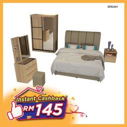 Bedroom Set with Mattress (BRN58H)