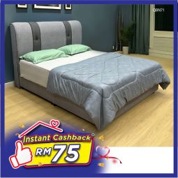 Queen Size Bed with Mattress (QBN71)