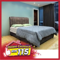 Queen Size Bed with Mattress (QBN73)