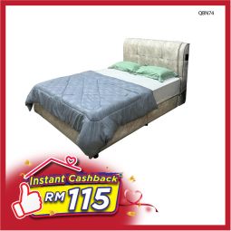 Queen Size Bed with Mattress (QBN74)