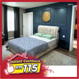 Queen Size Bed with Mattress (QBN74)