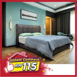Queen Size Bed with Mattress (QBN76)