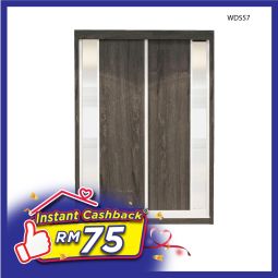 Sliding Door Wardrobe With Mirror (WDS57)