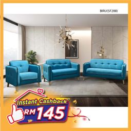 FULL FABRIC SOFA - BIRU (SF288)
