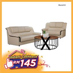 Casa Leather Sofa Set - MUNICH5