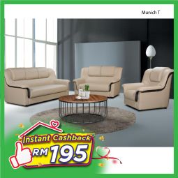 Casa Leather Sofa Set - MUNICHT