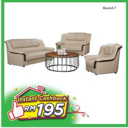 Casa Leather Sofa Set - MUNICHT
