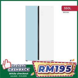 550L INVERTER SIDE BY SIDE GLASS DOOR REFRIGERATOR (SBS550G)