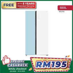 550L INVERTER SIDE BY SIDE GLASS DOOR REFRIGERATOR (SBS550G)