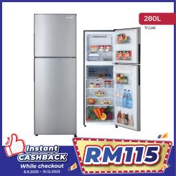 280L 2 DOORS FROST FREE REFRIGERATOR (TF2280)