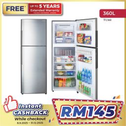 360L 2 DOORS INVERTER FROST FREE REFRIGERATOR (TF2360)