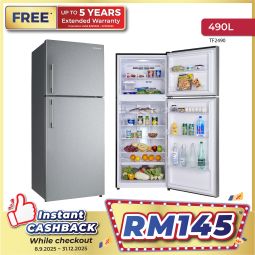 490L 2 DOORS FROST FREE REFRIGERATOR (TF2490)