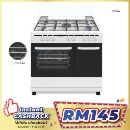 5 BURNERS FREE STANDING GAS COOKER (905GW)