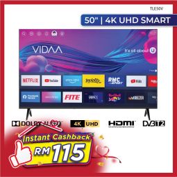  SINGER 50” 4K UHD VIDAA SMART TV TLE50V