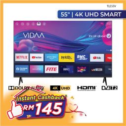  SINGER 55” 4K UHD VIDAA SMART TV TLE55V