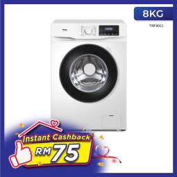 TCL 8.0Kg Front Loading Washer(TWF80G1)