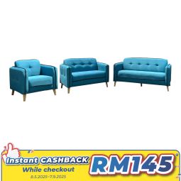 FULL FABRIC SOFA - BIRU (SF288)