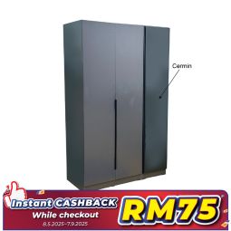 Sliding Door Wardrobe With Mirror (WDG34)