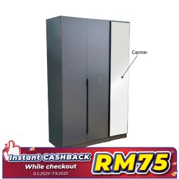Sliding Door Wardrobe With Mirror (WDG35)