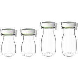 FOSA 4 Pcs Glass Bottle (GB) 350MLx2/ 500MLx2 (GB41820)
