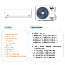 1.0HP SINGER KOOLMAN Wall-Mounted Inverter Air Conditioner (KWX102M)