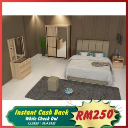 Bedroom Set with Mattress (BRN58H)