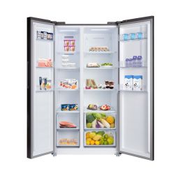 550L INVERTER SIDE BY SIDE GLASS DOOR REFRIGERATOR - Black (SBS550B)