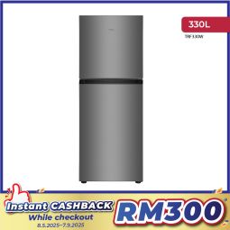  TCL 330Lit 2 Door top Mount Refrigerator(TRF330W)
