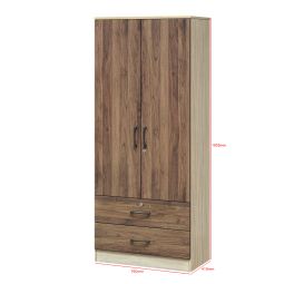 2 Doors + Drawers Wardrobe (WD22）