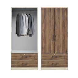 2 Doors + Drawers Wardrobe (WD22）